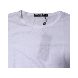 White Short Sleeves Round Neck Top T-shirt