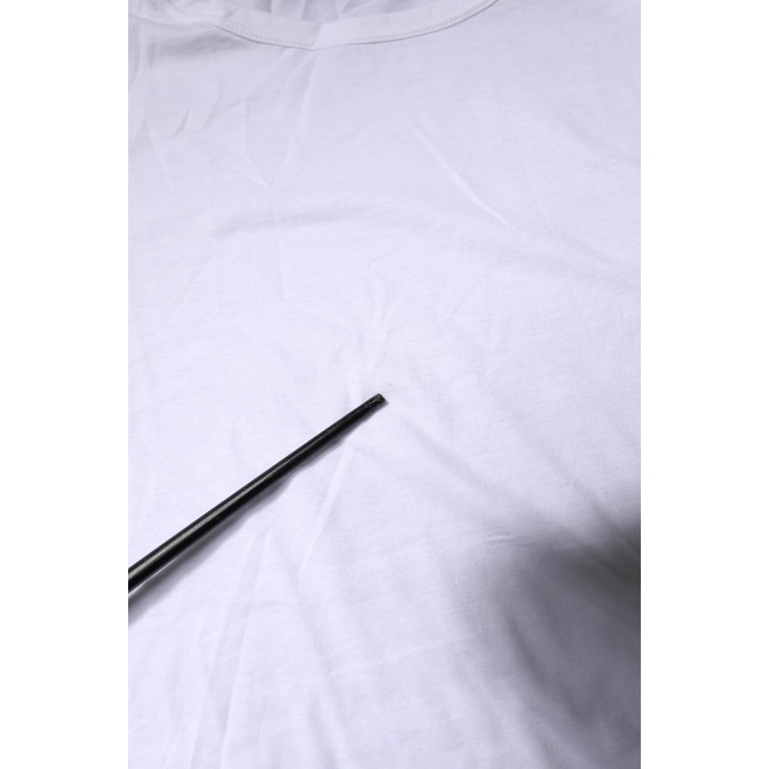 White Short Sleeves Round Neck Top T-shirt