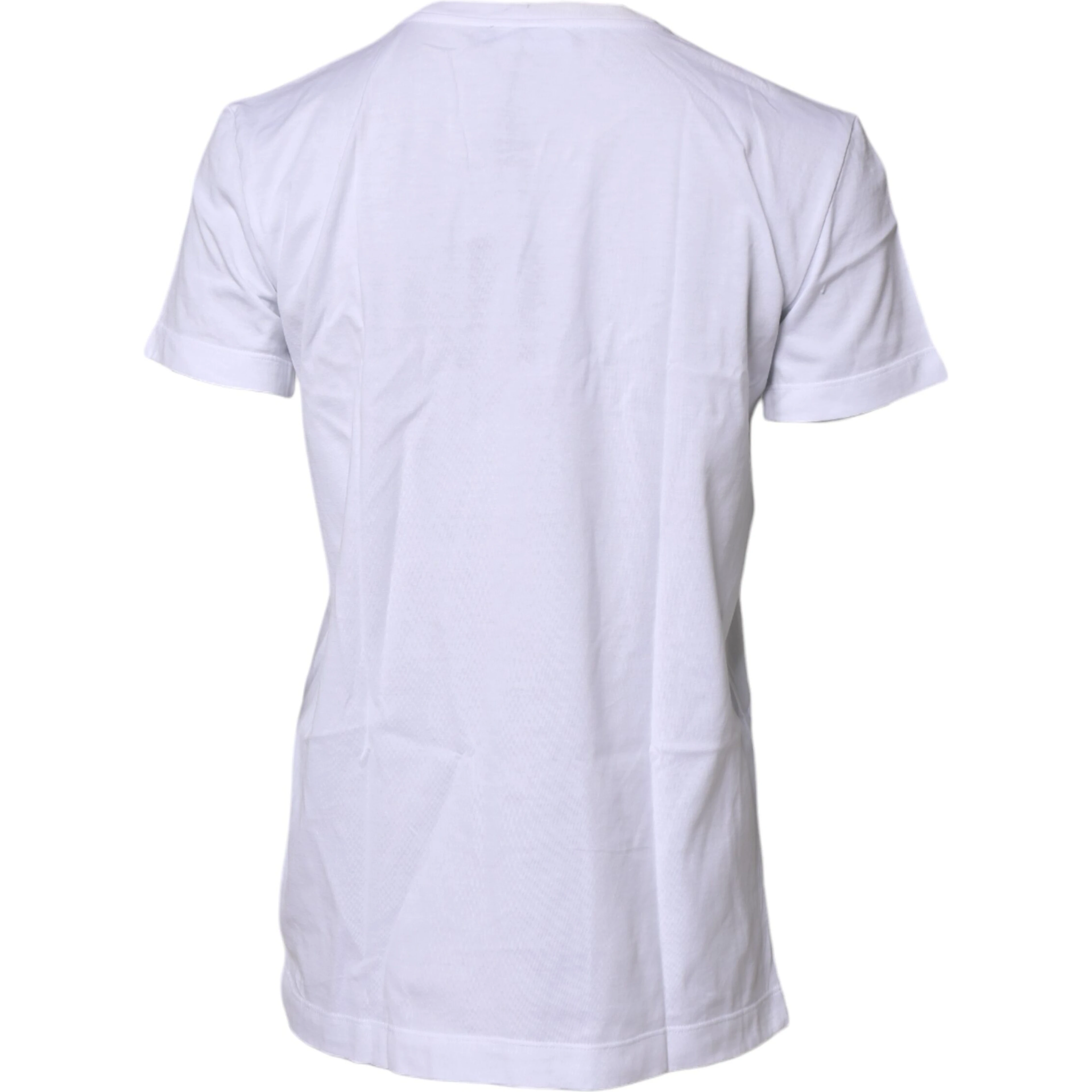 White Short Sleeves Round Neck Top T-shirt