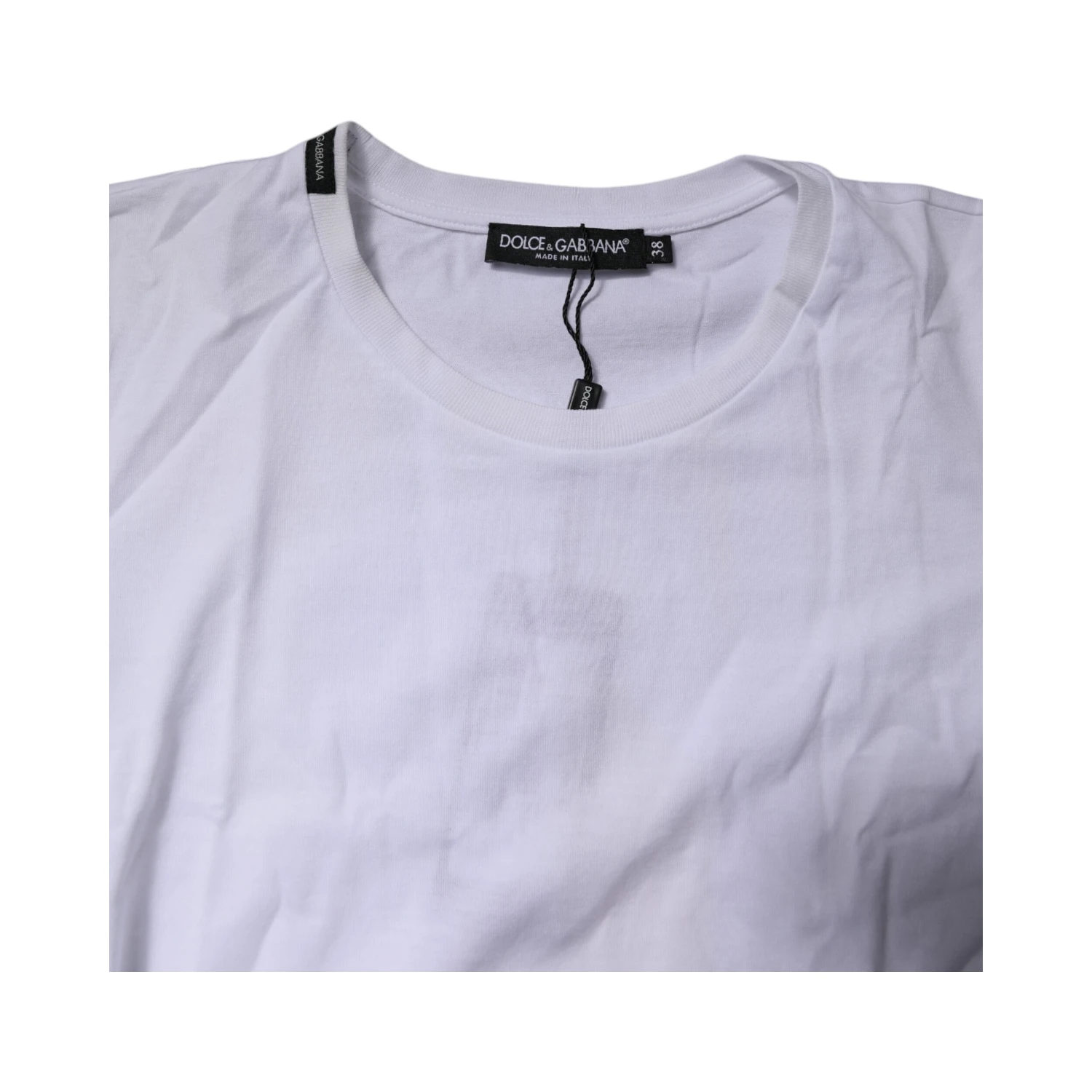 White Short Sleeves Round Neck Top T-shirt