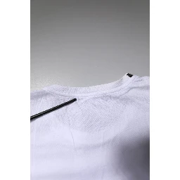 White Short Sleeves Round Neck Top T-shirt