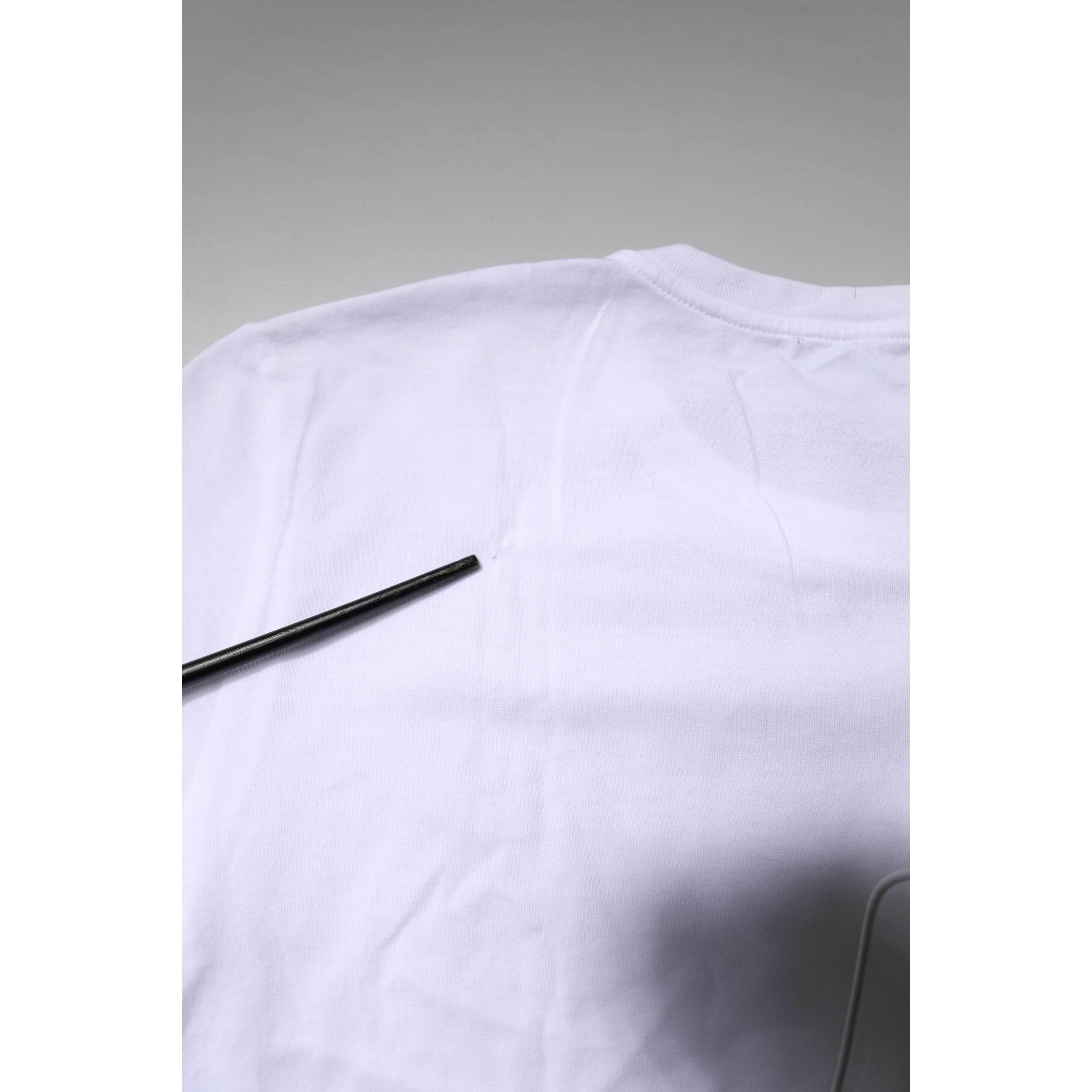 White Short Sleeves Round Neck Top T-shirt