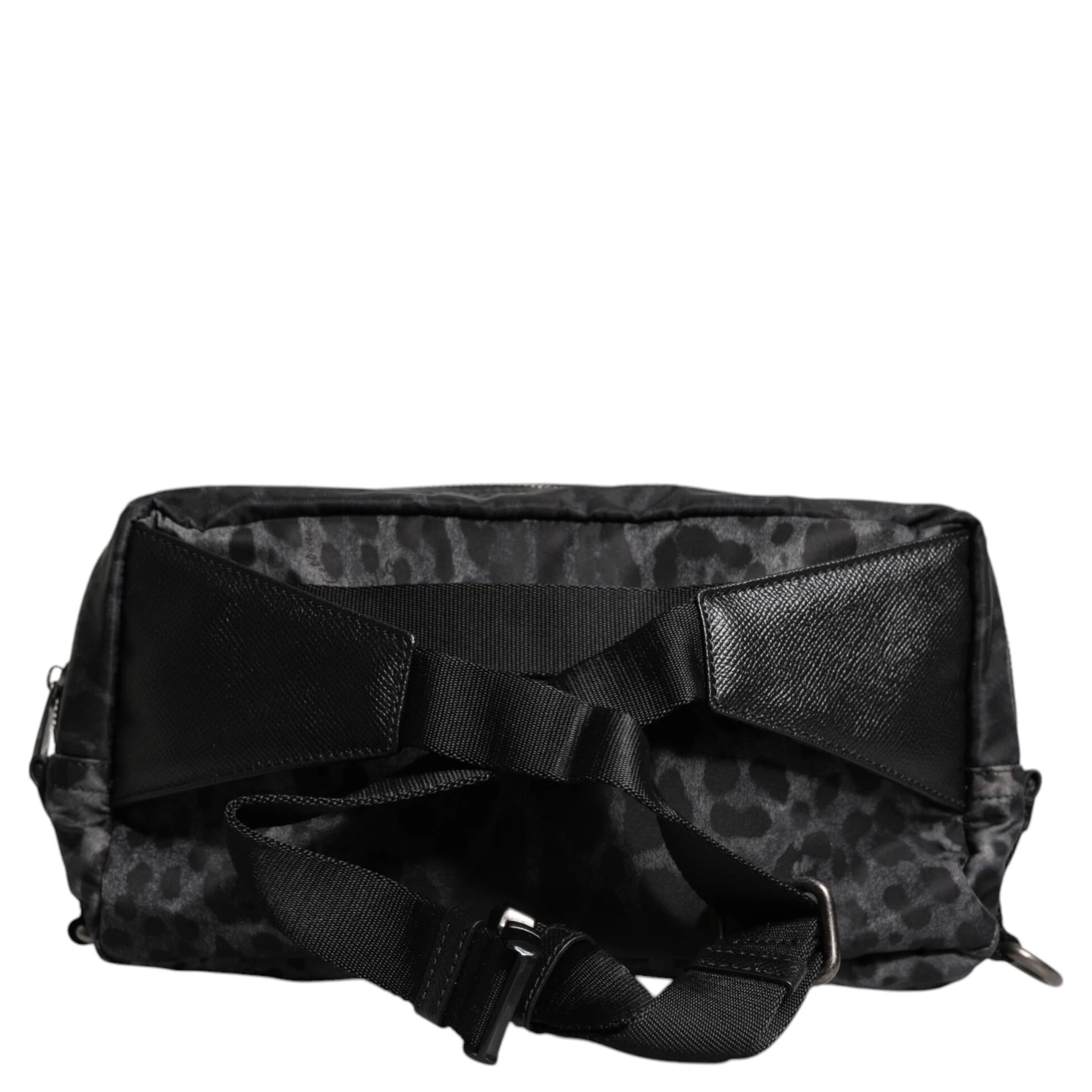 Black Gray Leopard DG Logo Belt Waist Fanny Pack Bag