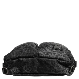 Black Gray Leopard DG Logo Belt Waist Fanny Pack Bag