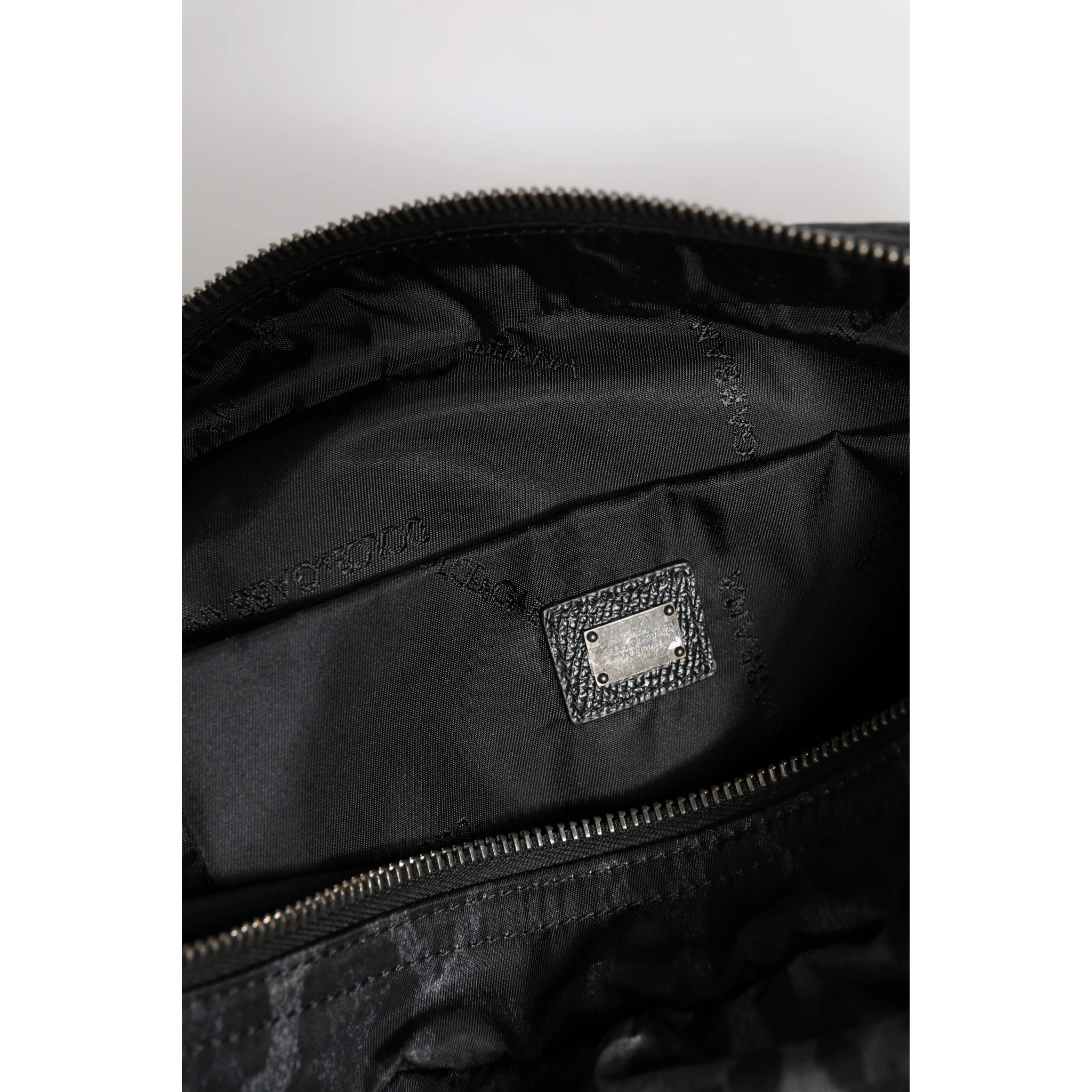 Black Gray Leopard DG Logo Belt Waist Fanny Pack Bag