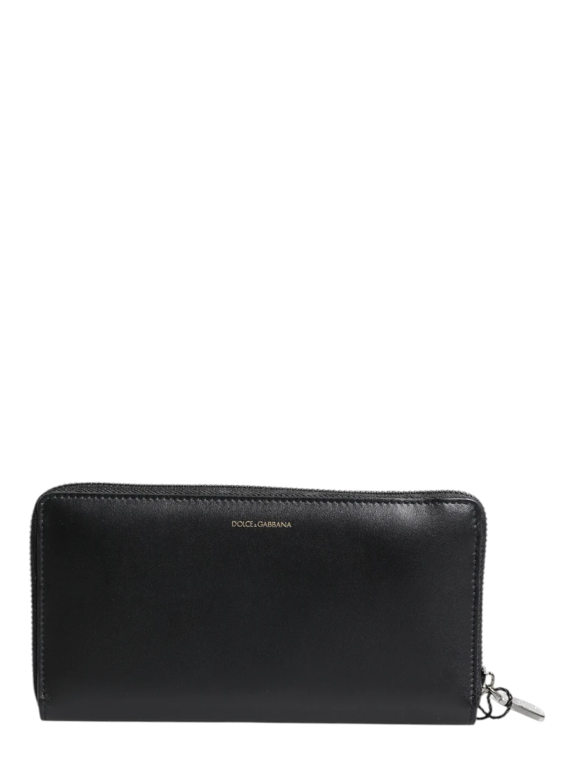Black Blue Exotic Leather Embossed Continental Wallet