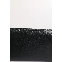 Black Blue Exotic Leather Embossed Continental Wallet