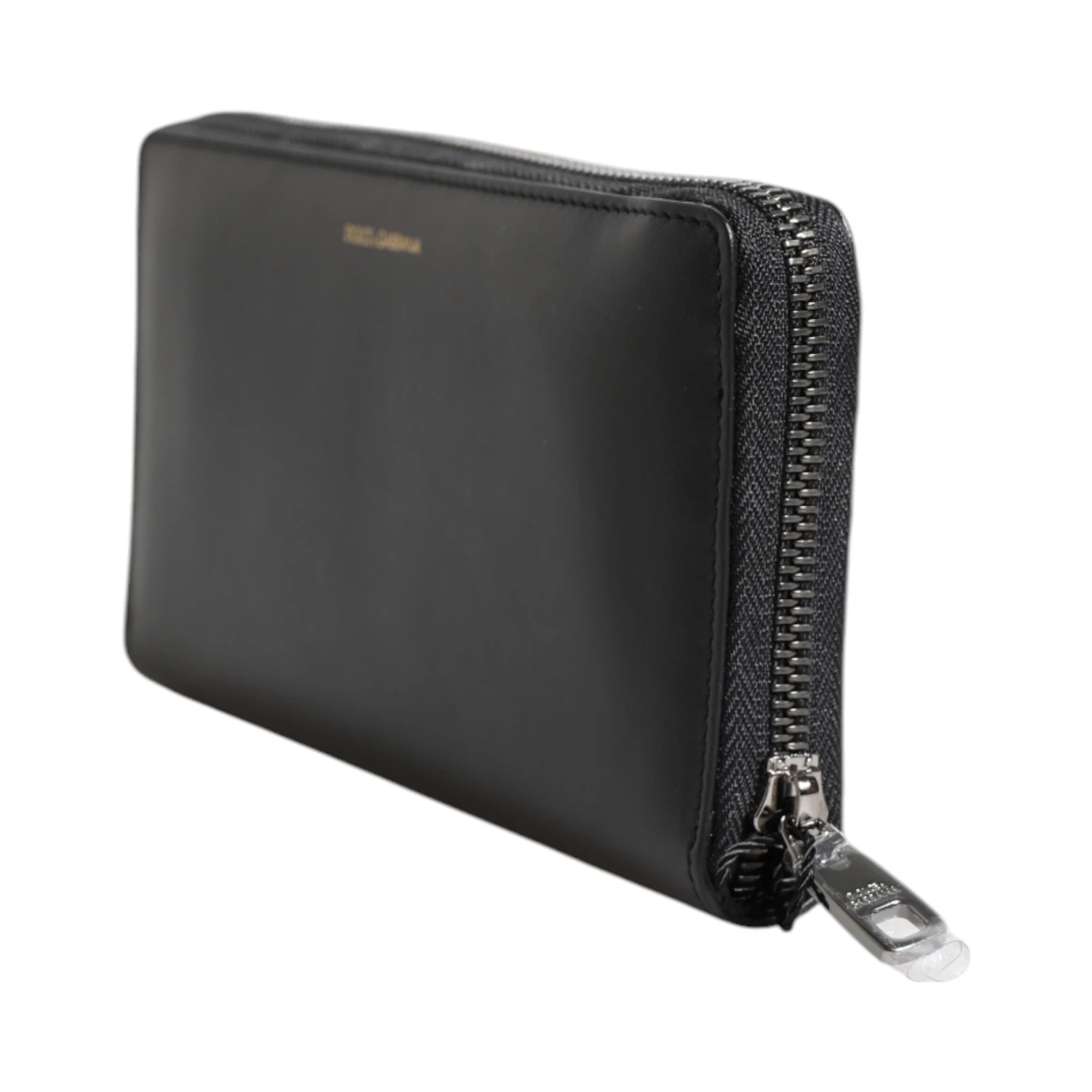 Black Blue Exotic Leather Embossed Continental Wallet