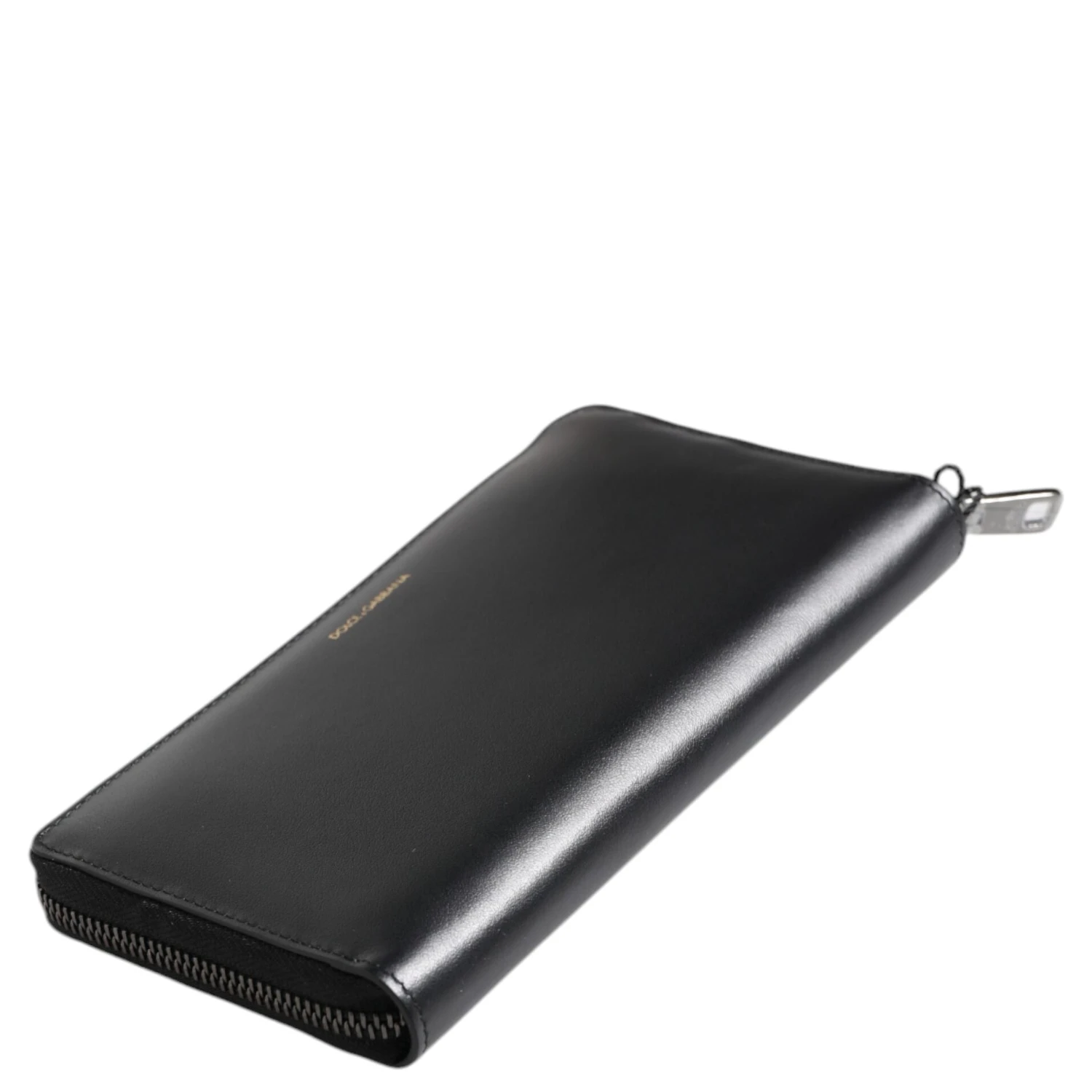 Black Blue Exotic Leather Embossed Continental Wallet