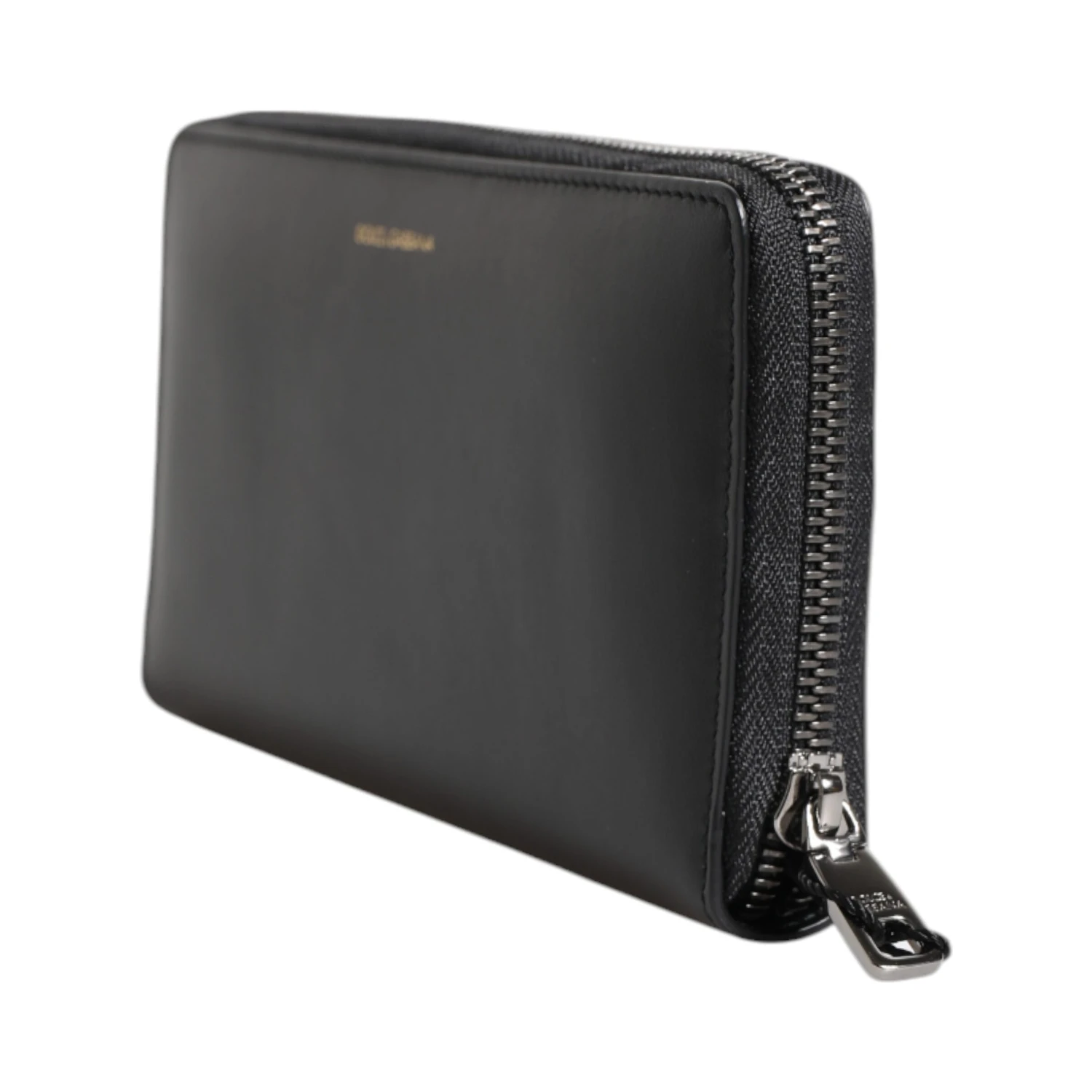 Black Blue Exotic Leather Embossed Continental Wallet