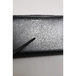 Black Blue Exotic Leather Embossed Continental Wallet