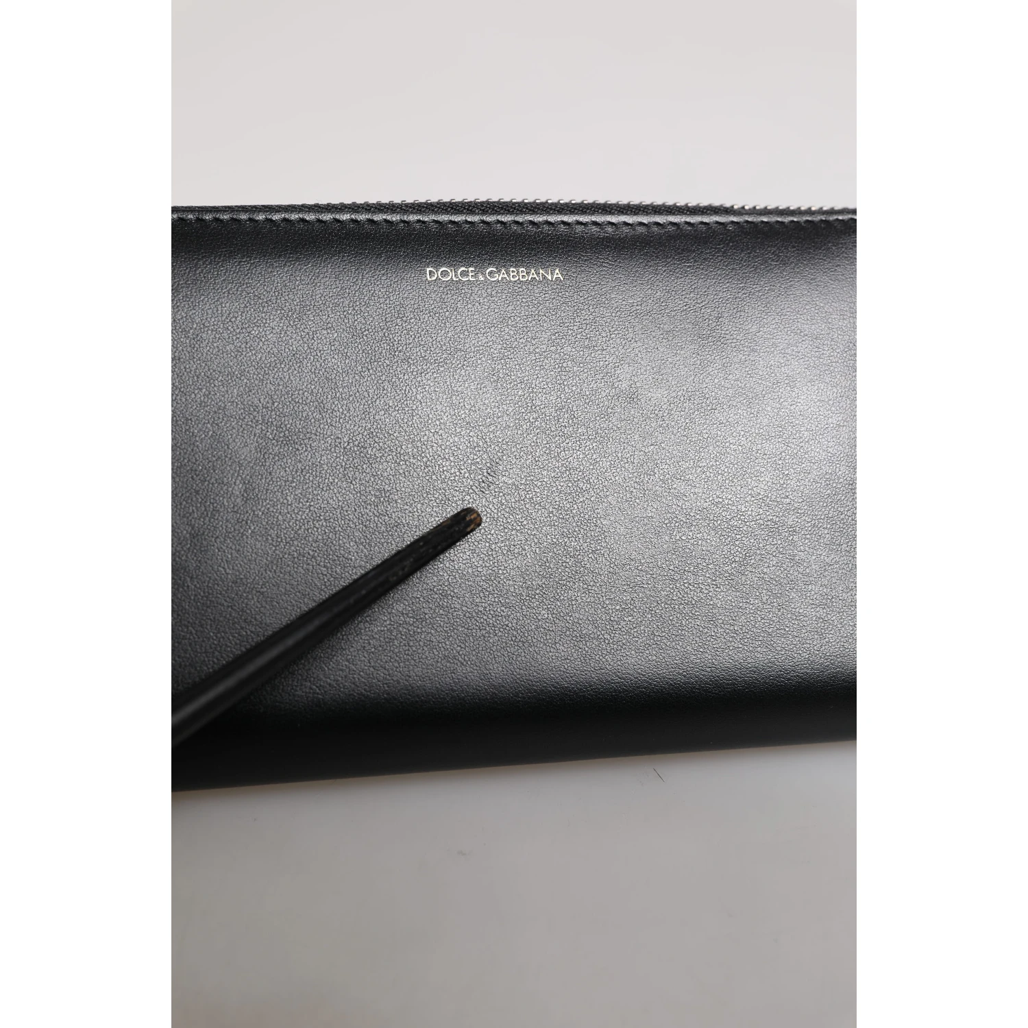 Black Blue Exotic Leather Embossed Continental Wallet