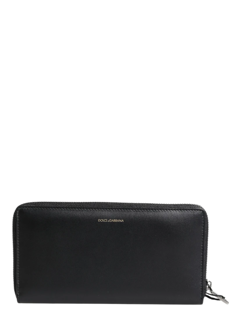 Black Blue Exotic Leather Embossed Continental Wallet