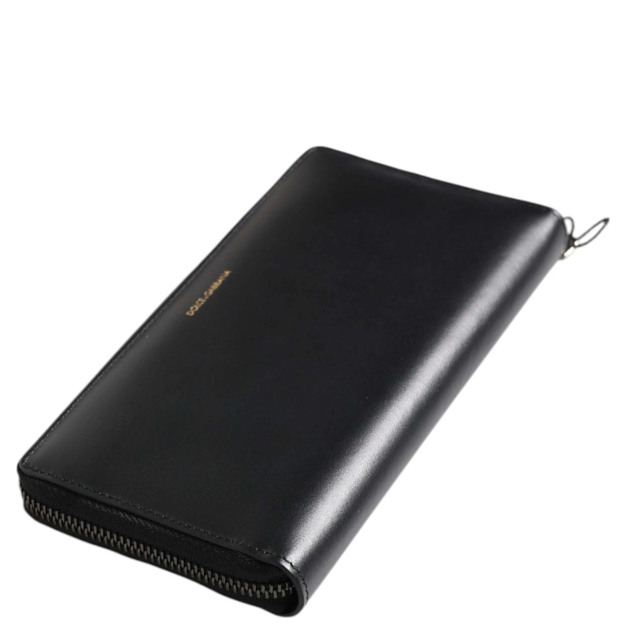 Black Blue Exotic Leather Embossed Continental Wallet