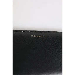 Black Blue Exotic Leather Embossed Continental Wallet