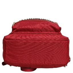 Red #DGFAMILY VULCANO Embellishment Backpack Bag