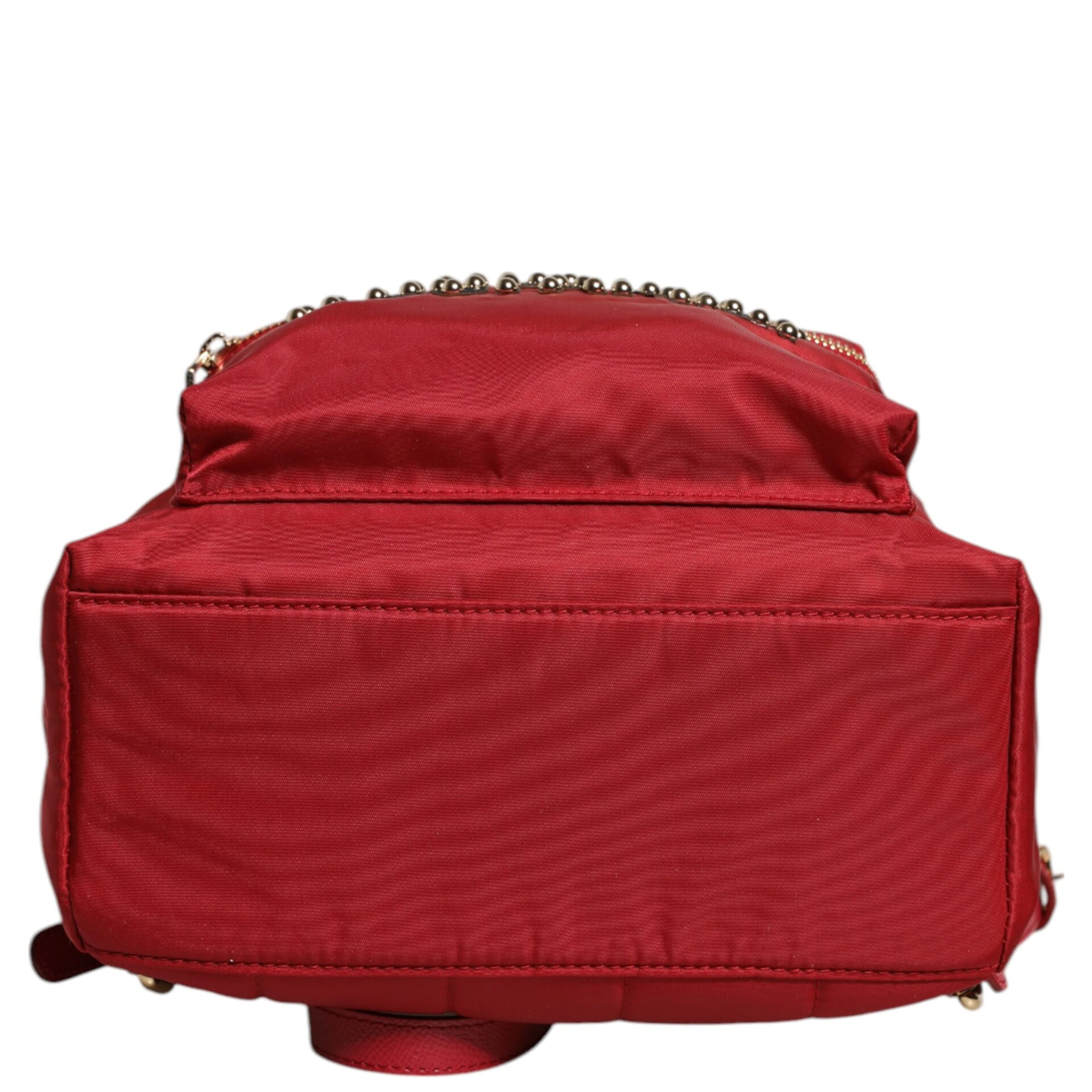 Red #DGFAMILY VULCANO Embellishment Backpack Bag