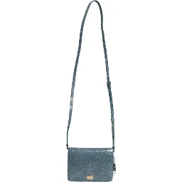 Green Exotic Leather DG Plaque Crossbody Mini Bag