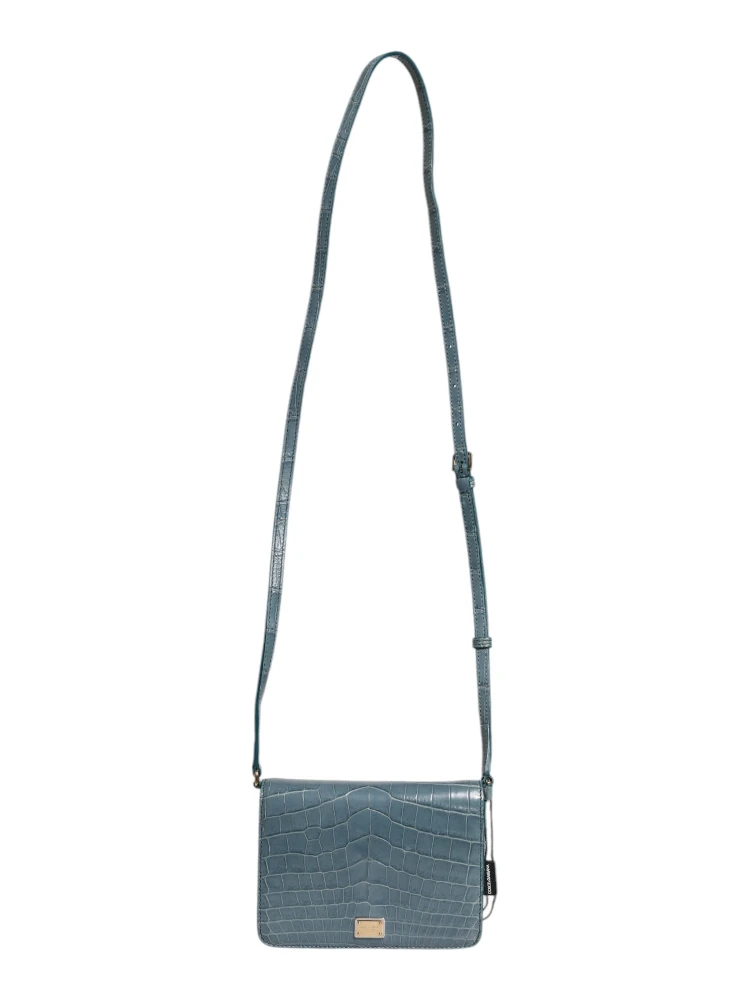 Green Exotic Leather DG Plaque Crossbody Mini Bag alternative