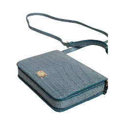 Green Exotic Leather DG Plaque Crossbody Mini Bag