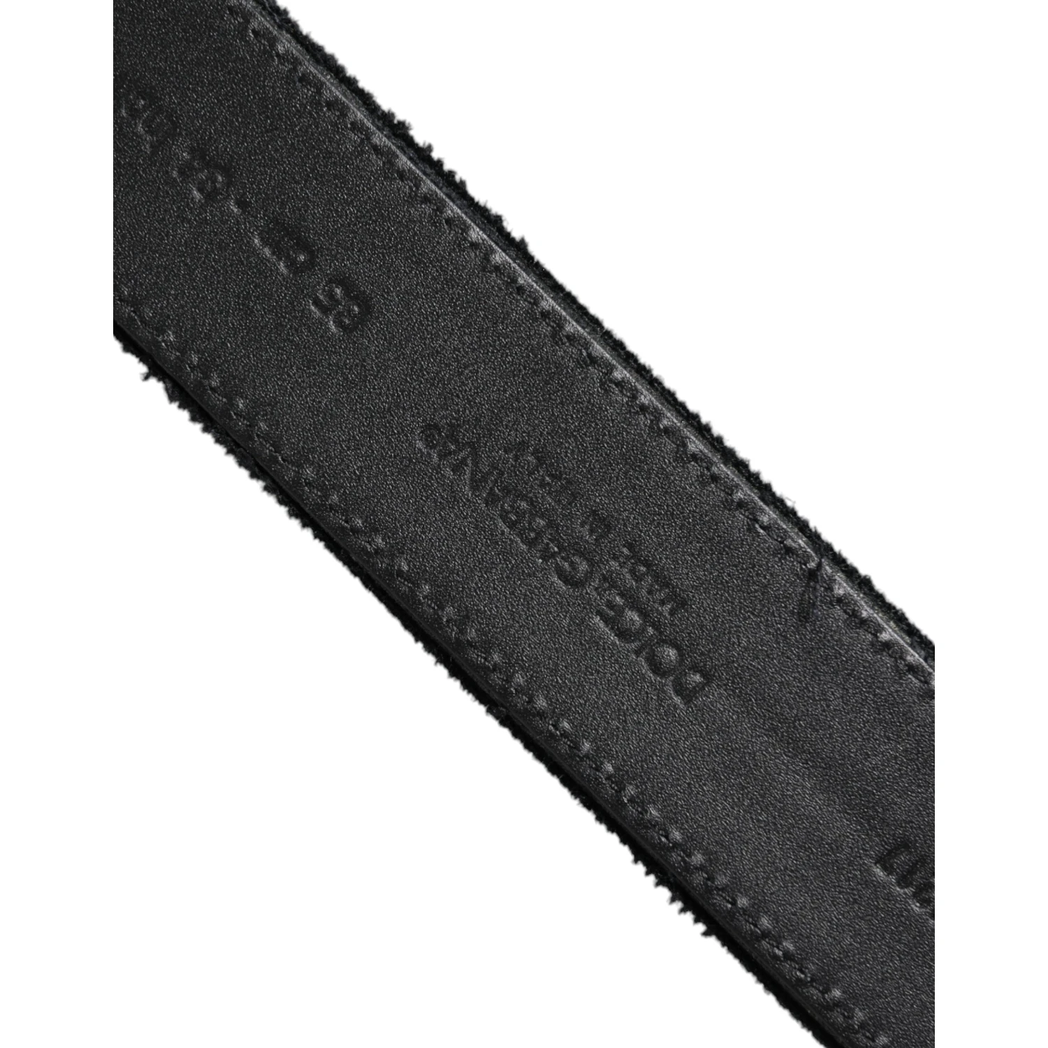 Black Cotton Silver Tone Metal Buckle Belt