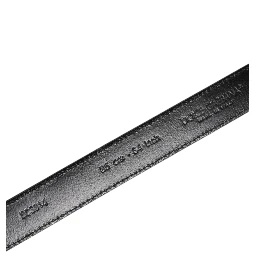 Gray Leather Silver Tone Metal Buckle Belt