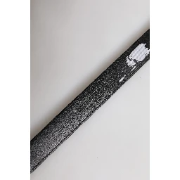 Black Leather Metal Buckle Classic Belt