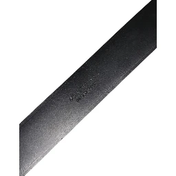 Black Leather Metal Buckle Classic Belt