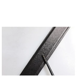 Black Leather Metal Buckle Classic Belt