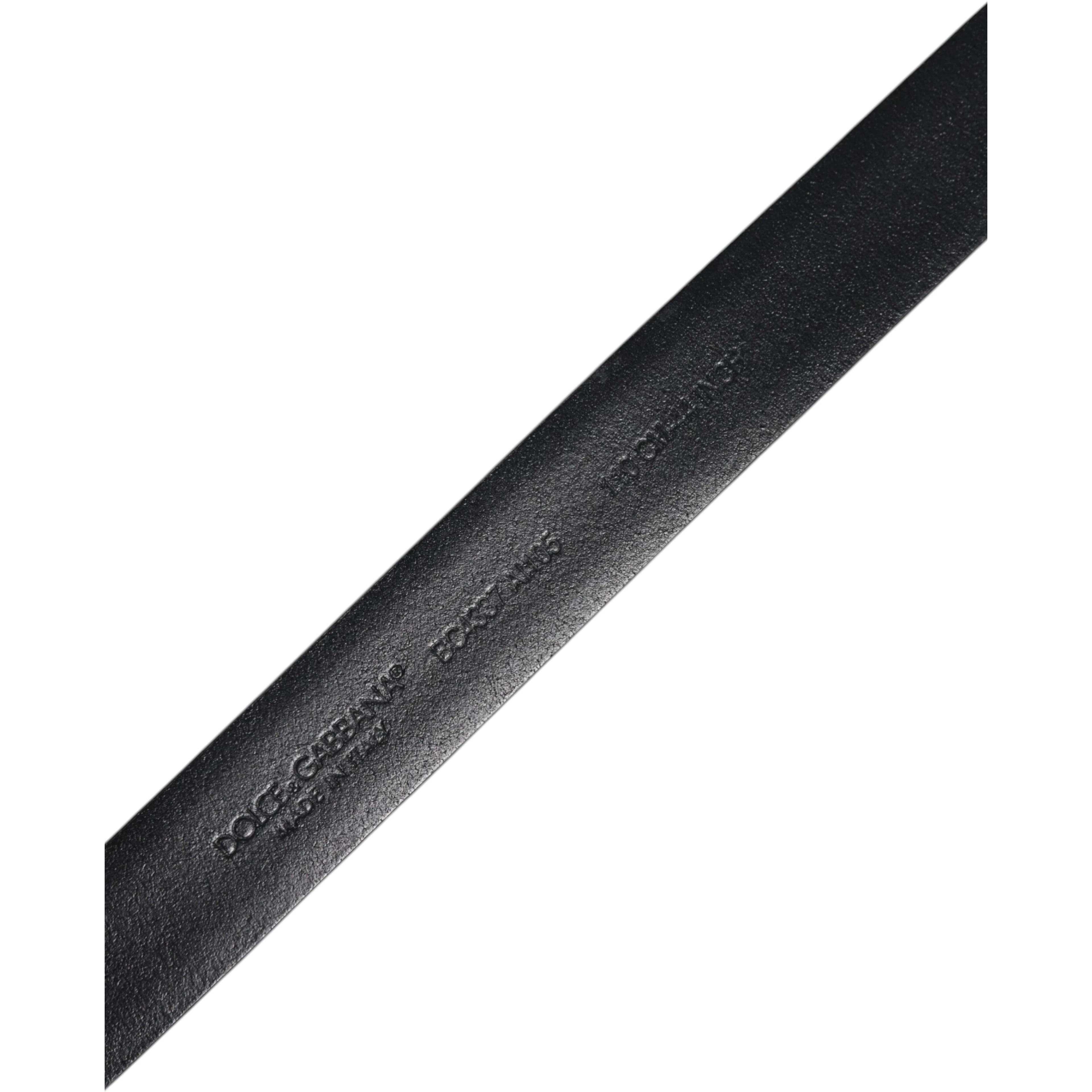 Black Solid Leather Classic Waist Buckle Belt