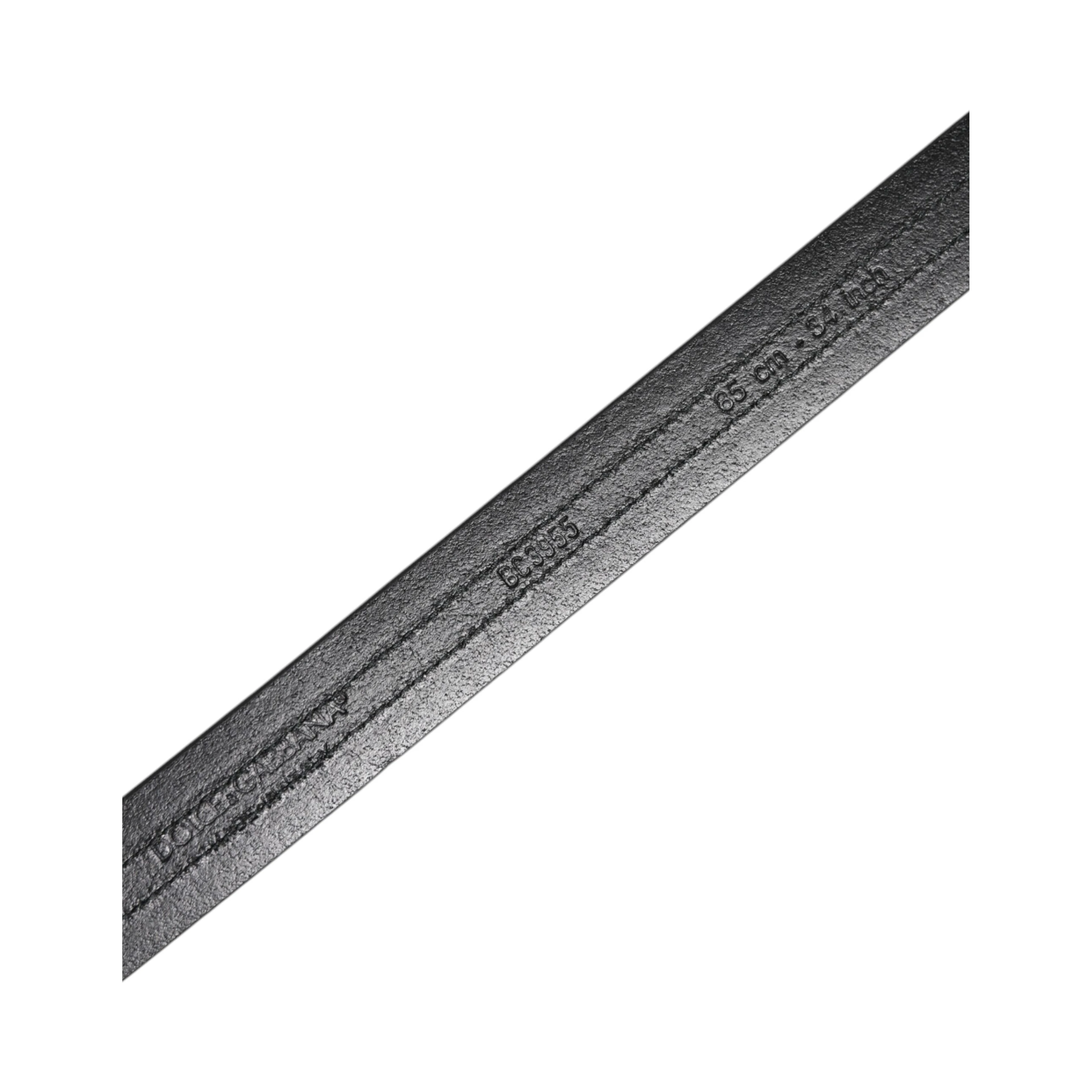Black Burgundy Calfskin Metal Logo Buckle Belt