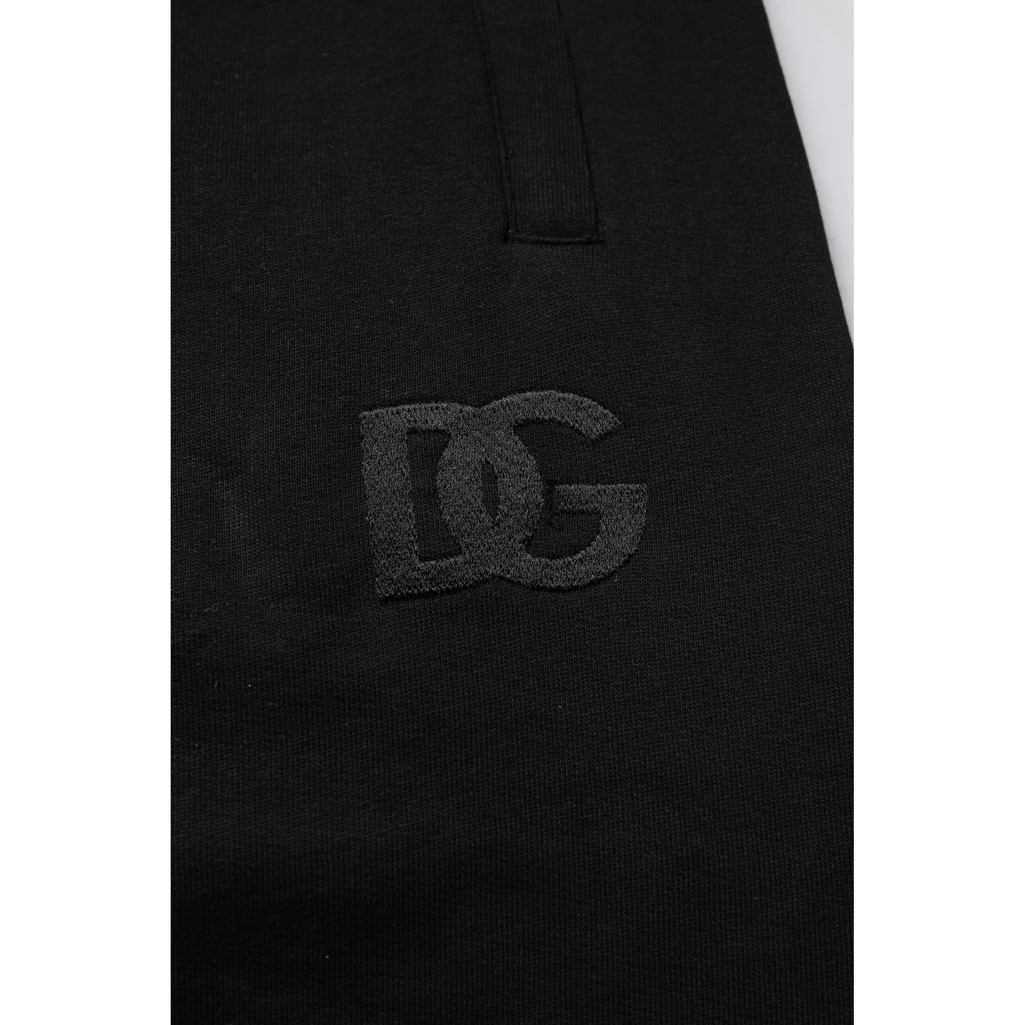 Black Cotton Mid Waist Jogger Sweatpants Pants