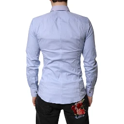 Light Blue Cotton SICILIA Dress Formal Shirt