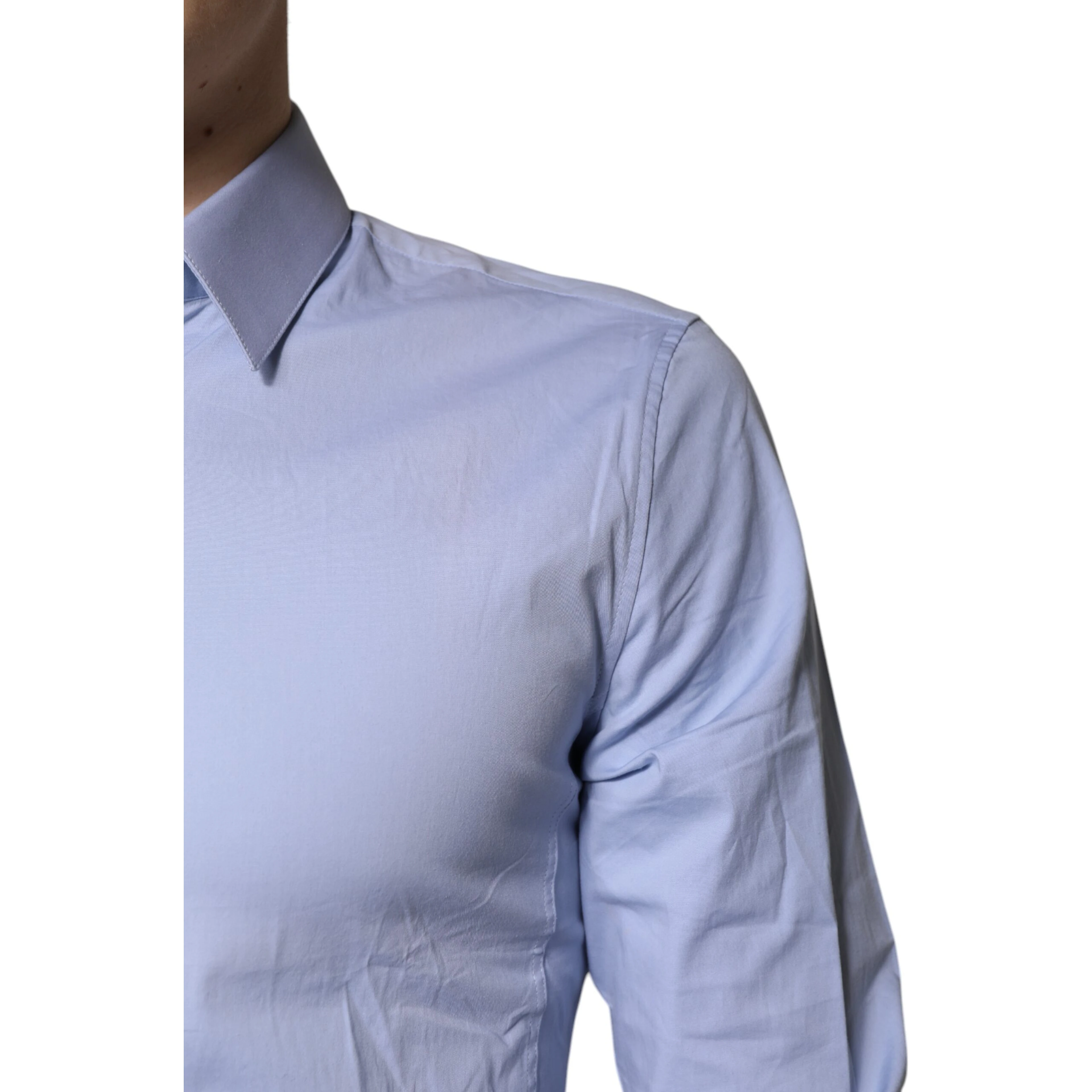 Light Blue Cotton SICILIA Dress Formal Shirt