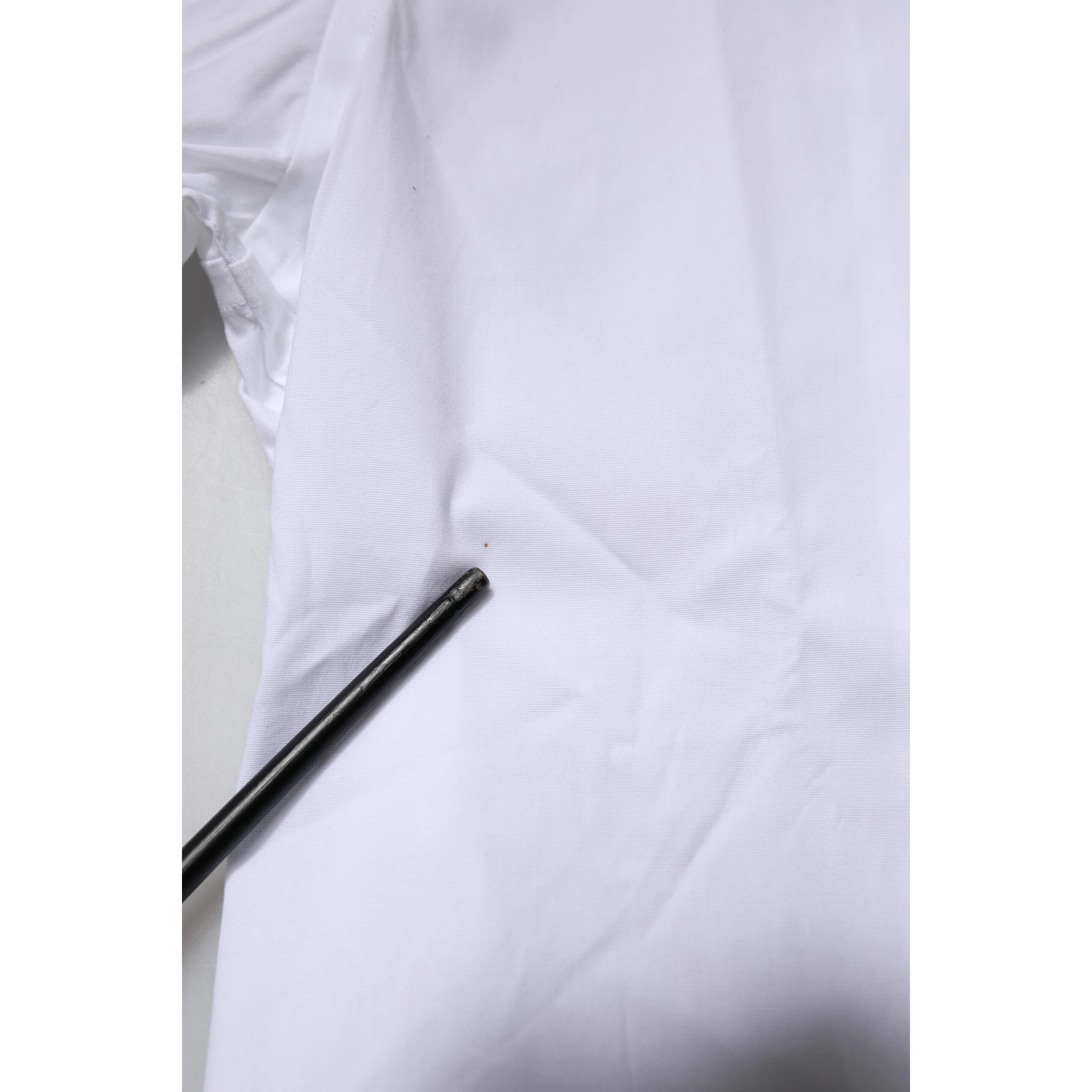White Cotton Stretch GOLD Dress Formal Shirt