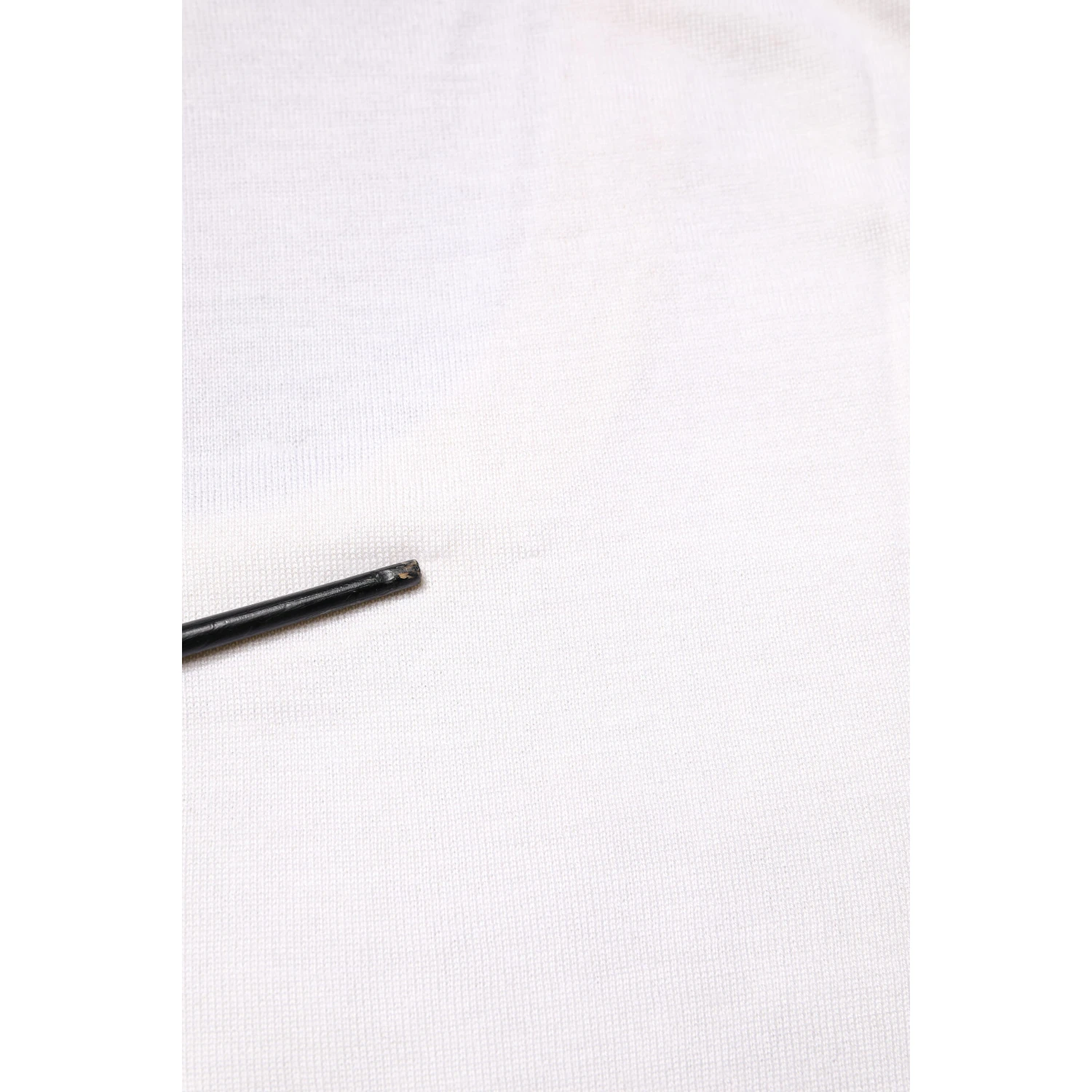 White Sleeveless Cashmere Round Neck Tank Top