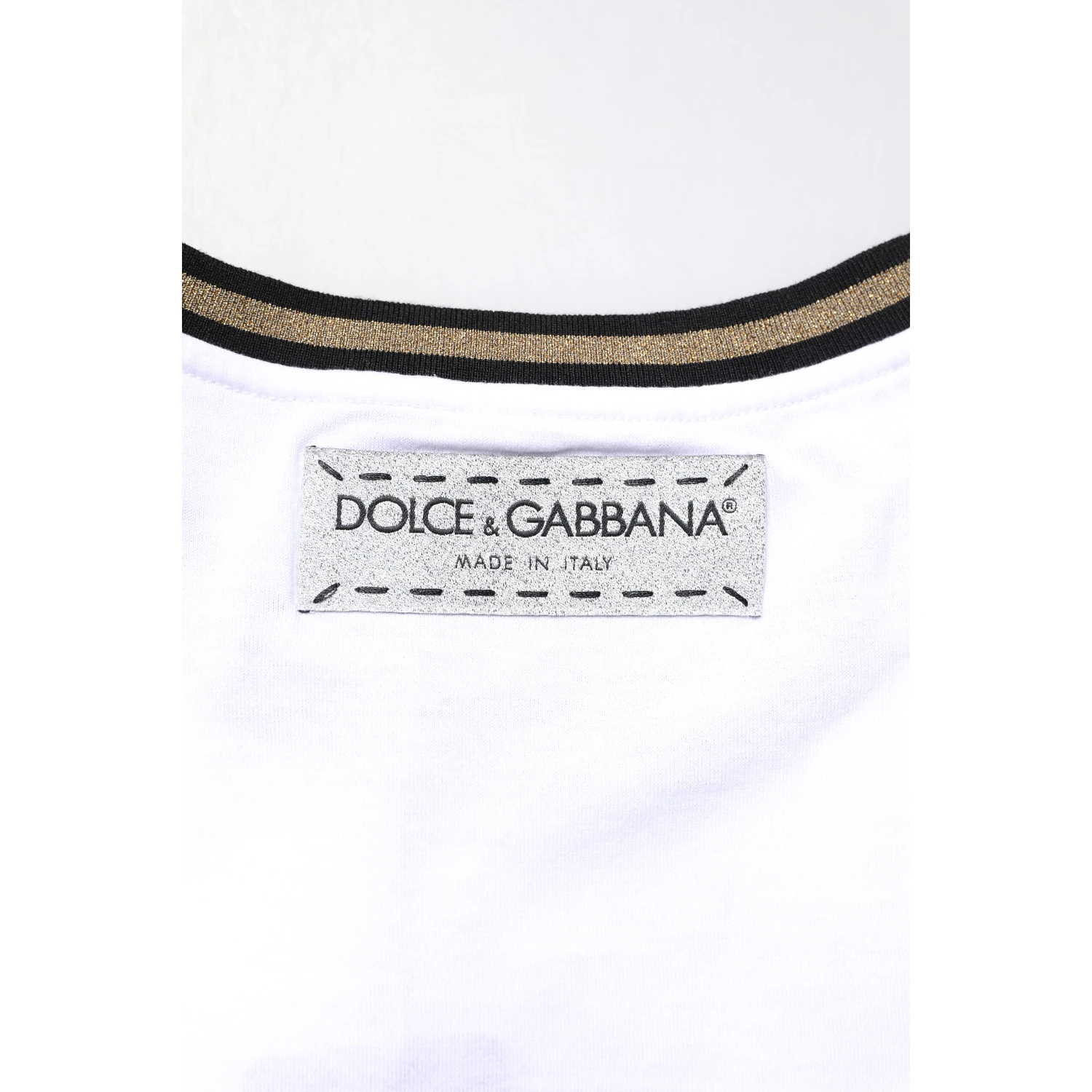 White Graphic Print Cotton Crew Neck T-shirt