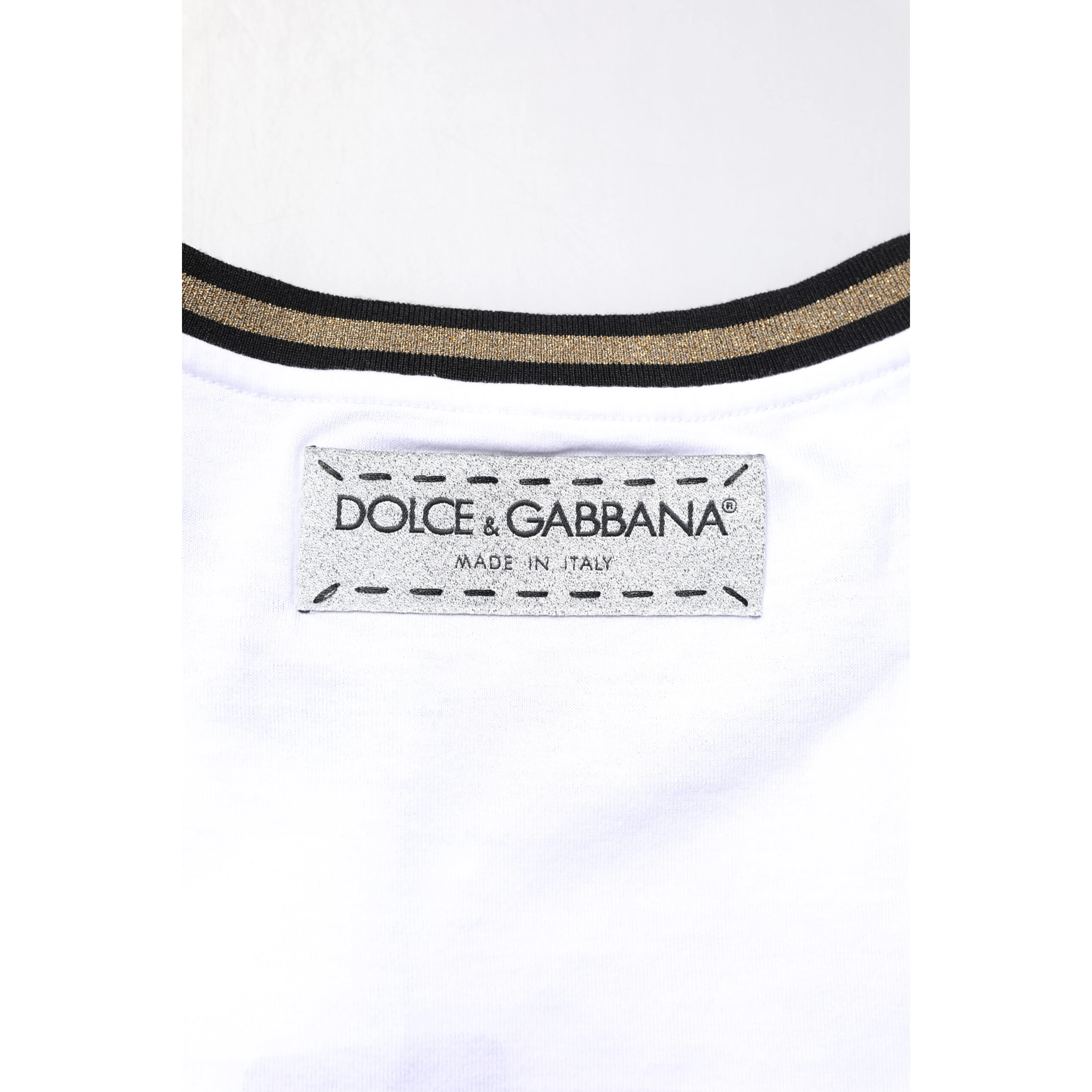 White Graphic Print Cotton Crew Neck T-shirt