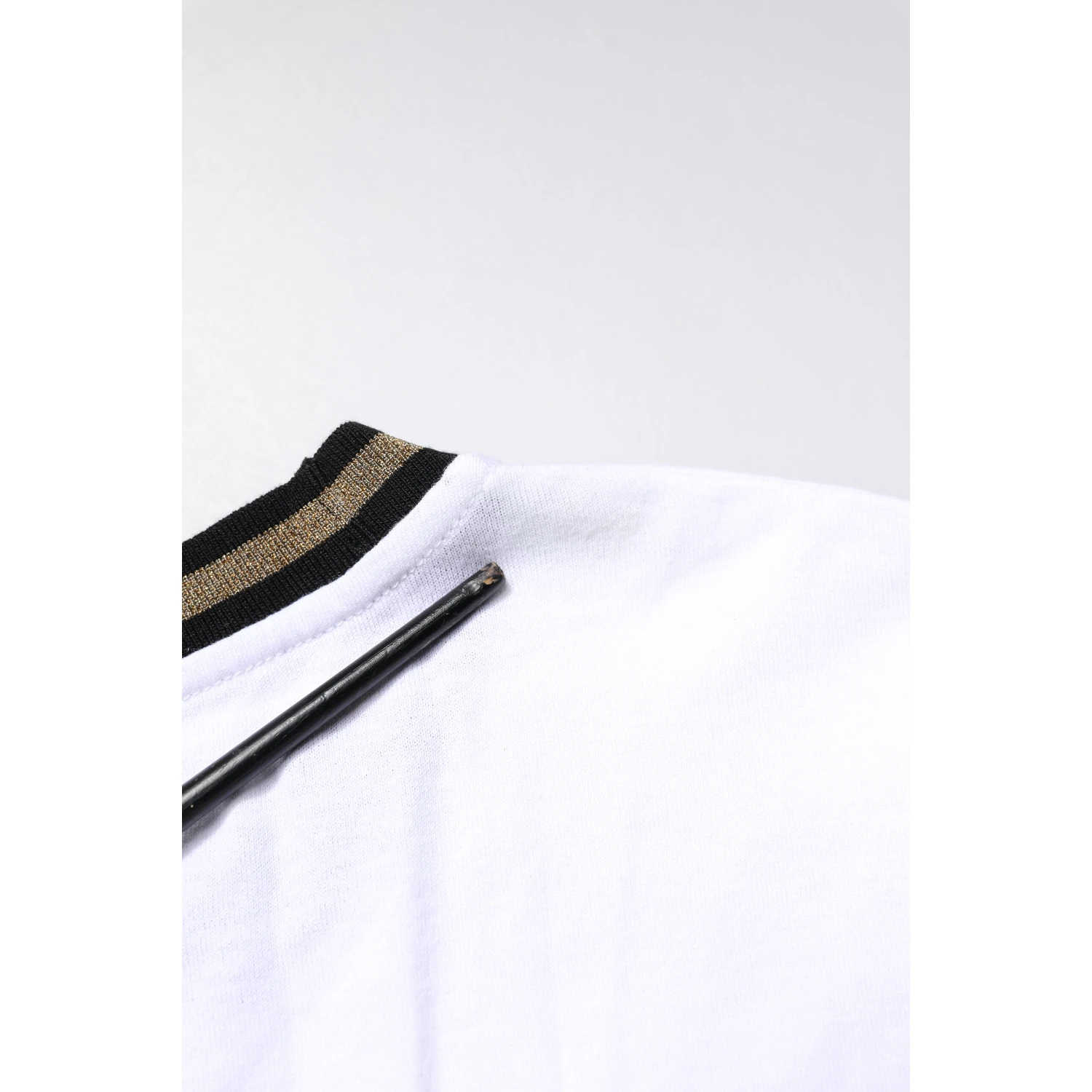 White Graphic Print Cotton Crew Neck T-shirt