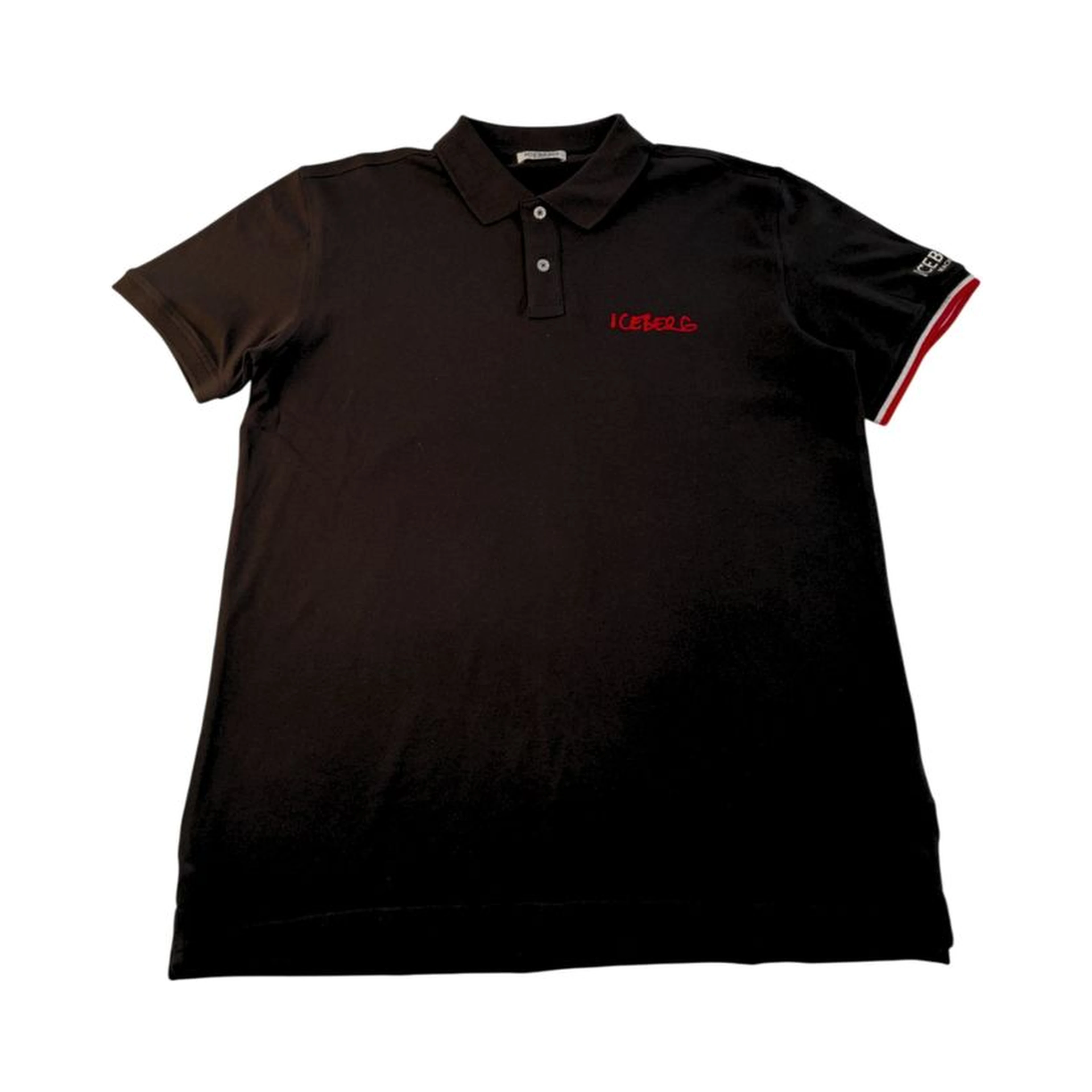 Black Cotton Polo Shirt