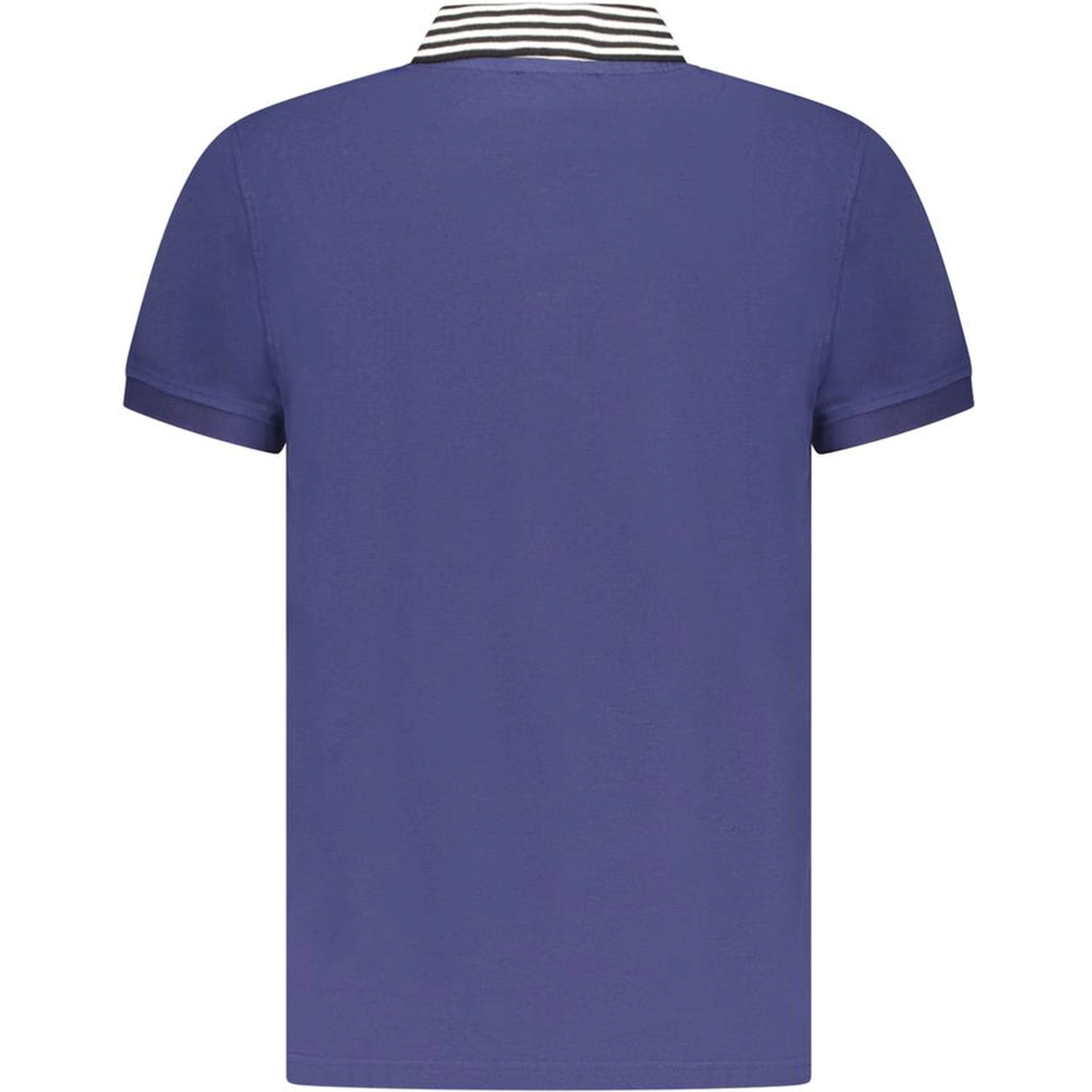 Blue Cotton Polo Shirt