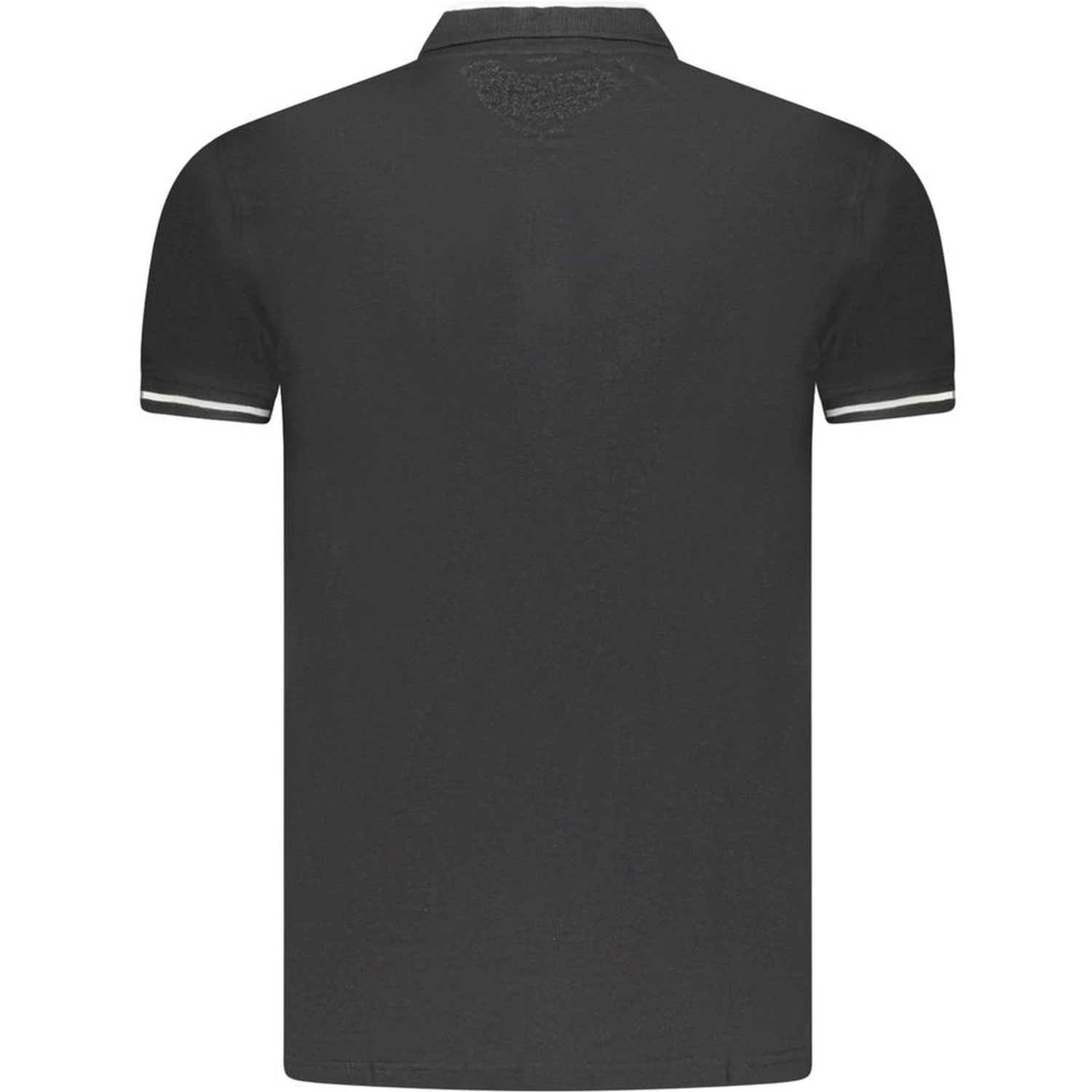 Black Cotton Polo Shirt