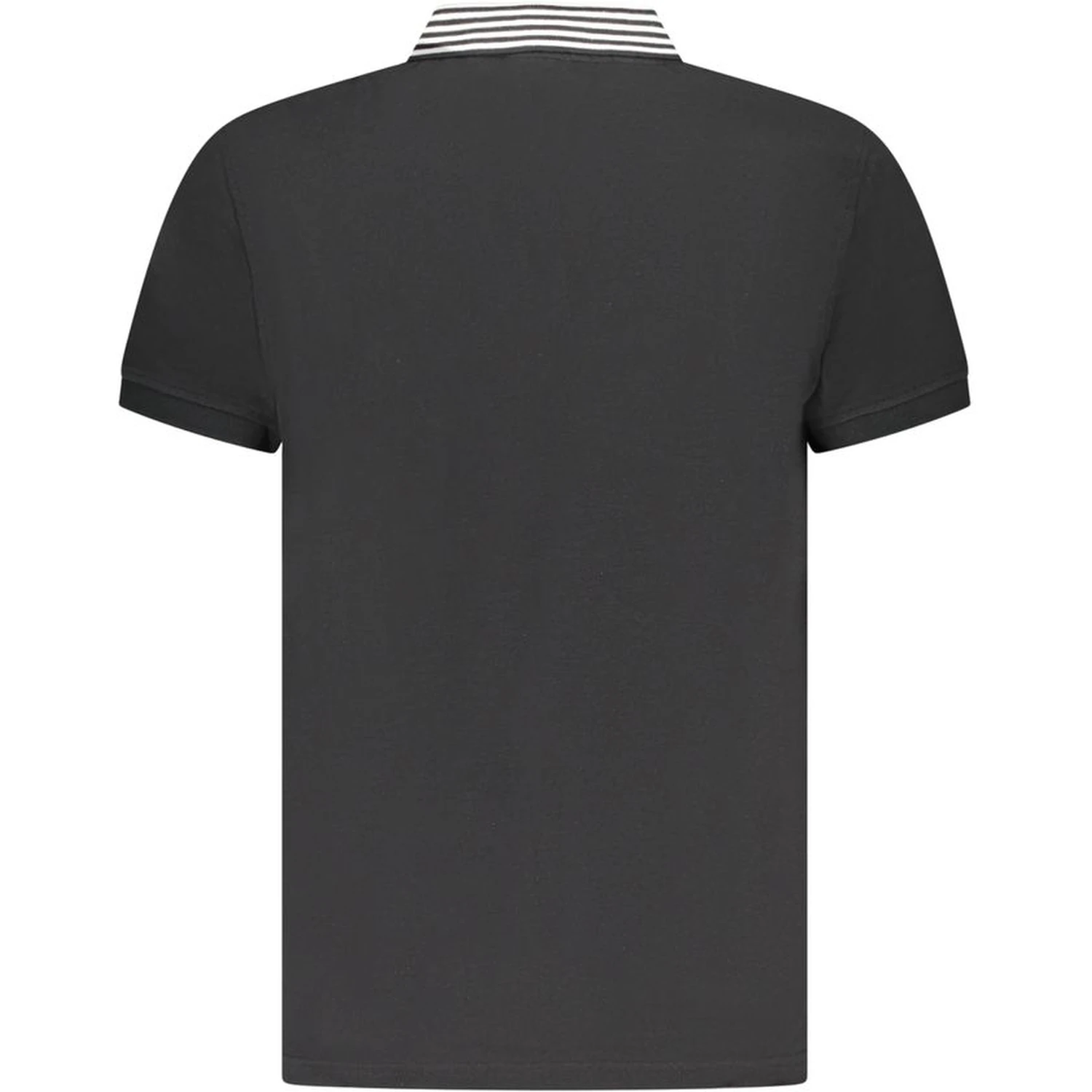 Black Cotton Polo Shirt