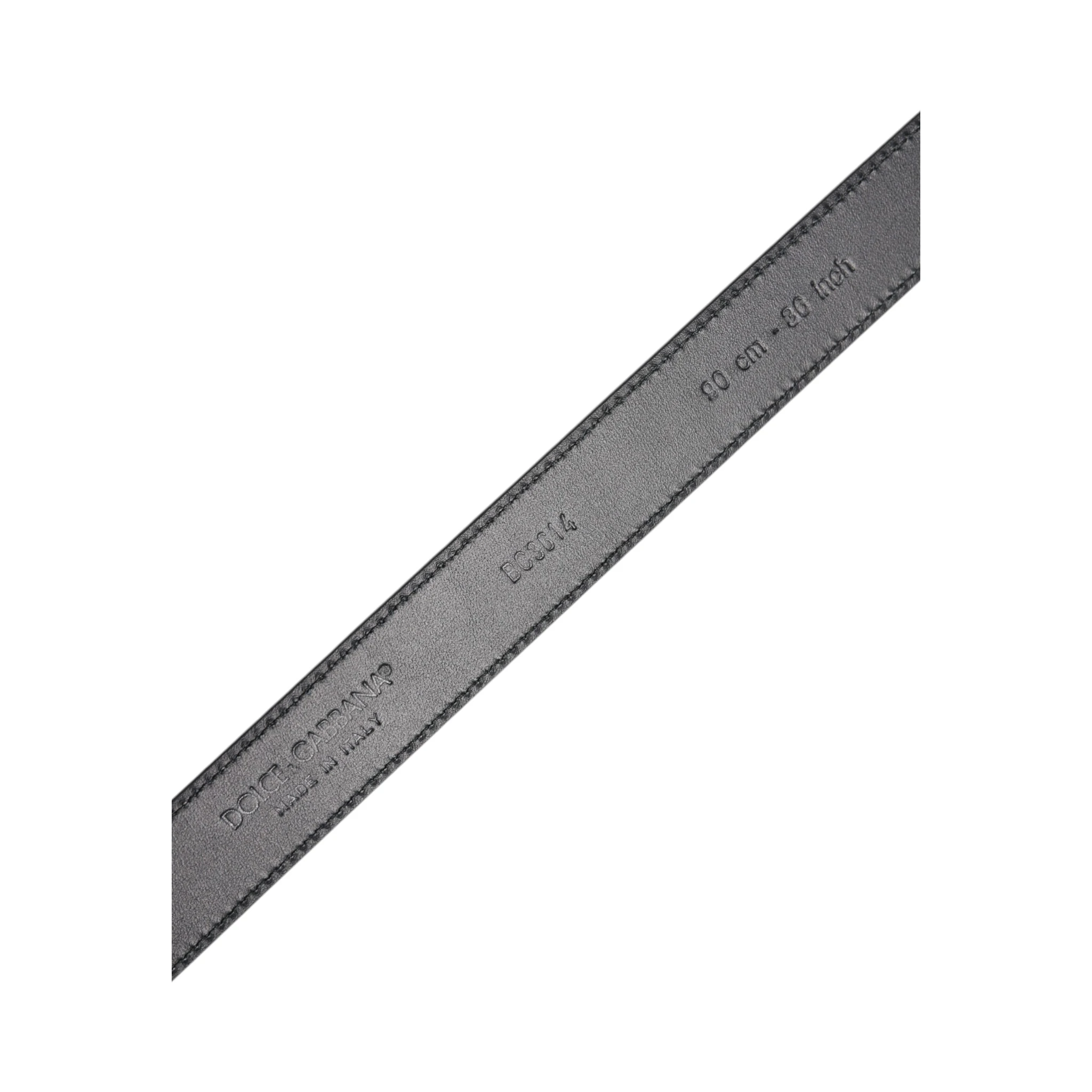 Black Calf Leather Classic Metal Buckle Belt