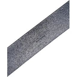 Blue Leather Classic Metal Logo Buckle Belt