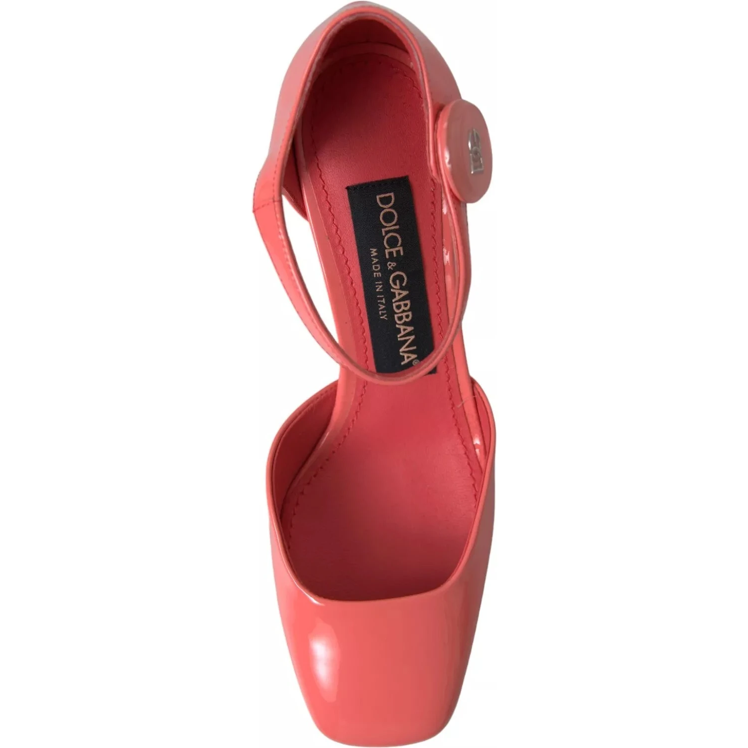 Peach Leather Ankle Strap Heels Sandals Shoes