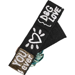 Black Stretch Multicolor Embellished Waist Belt