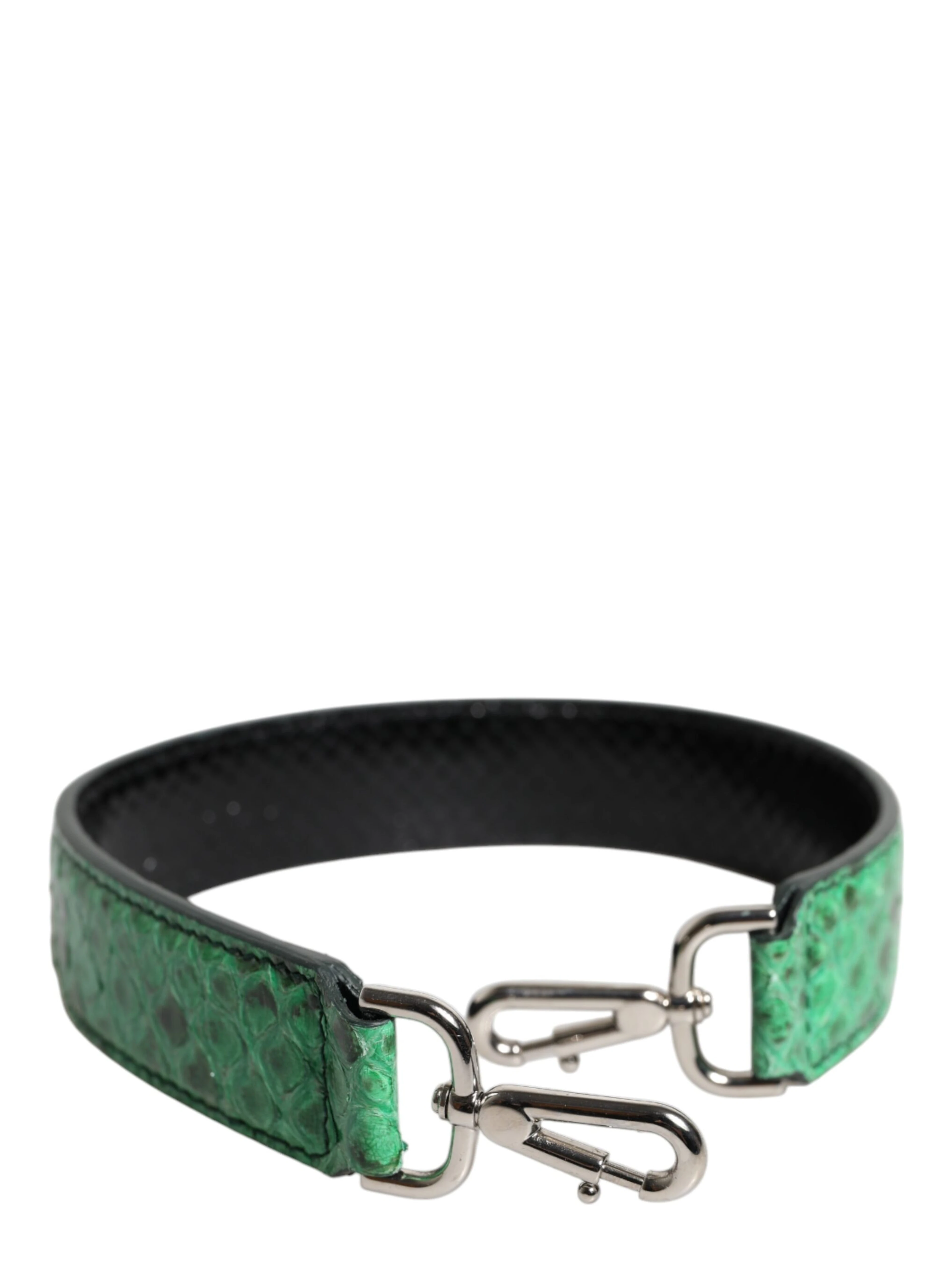 Black Green Exotic Leather Bag Shoulder Strap