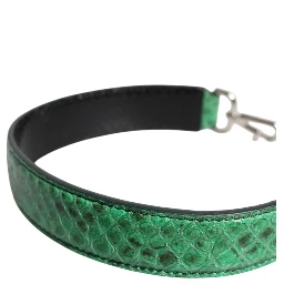 Black Green Exotic Leather Bag Shoulder Strap