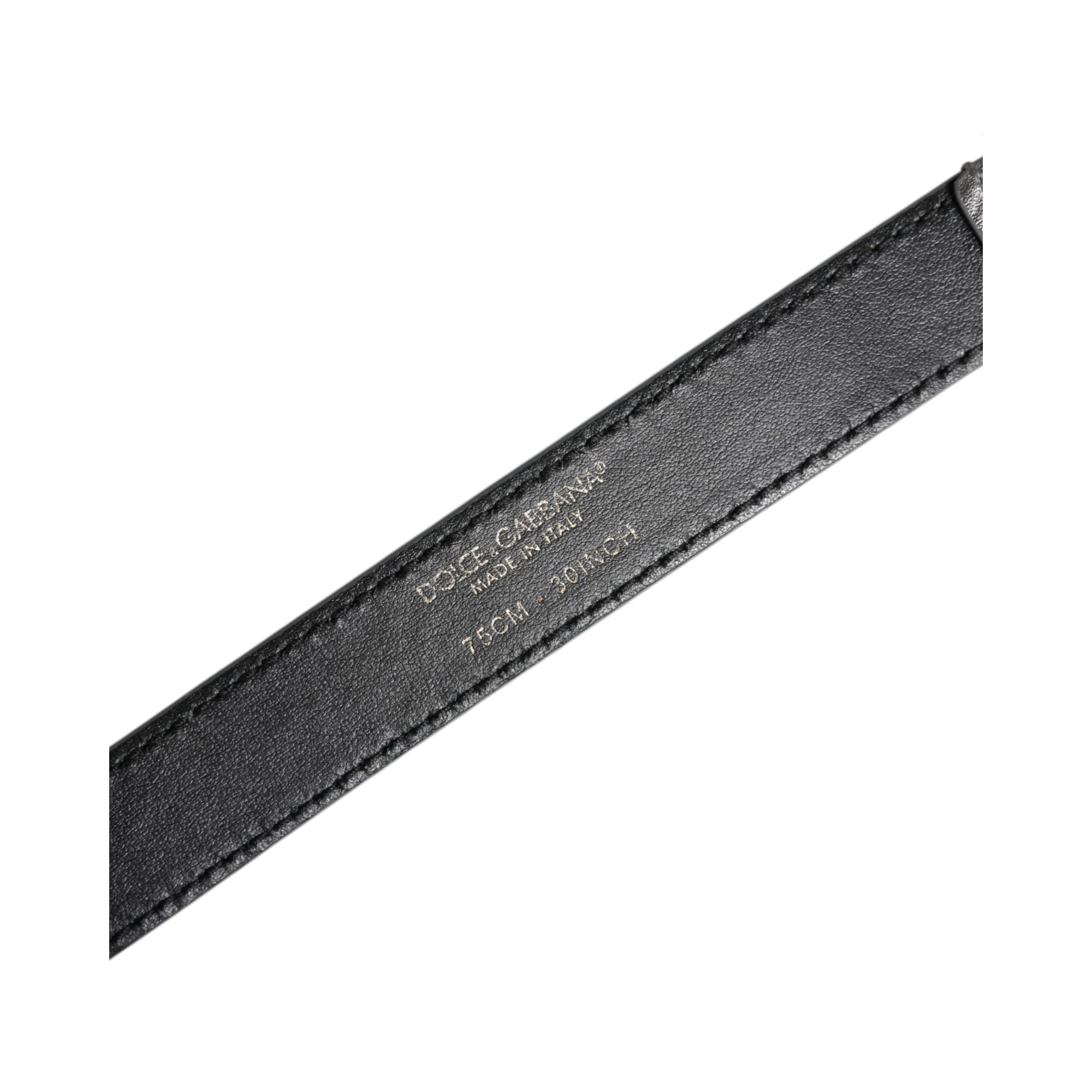 Silver Logo Engraved Metal Waist Buckle Belt